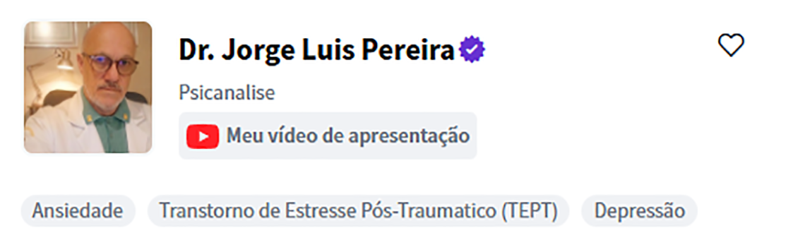 Dr. Jorge Luis Pereira | Terapeutas